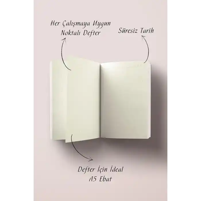 Etnik Kolaj Serisi 10 - Bezm-i Elest Bullet Journal A5 Noktalı Defter
