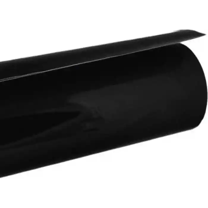 Parlak Siyah Kaplama Folyosu Cam Tavan Görünüm (61 cm x 1 Metre)