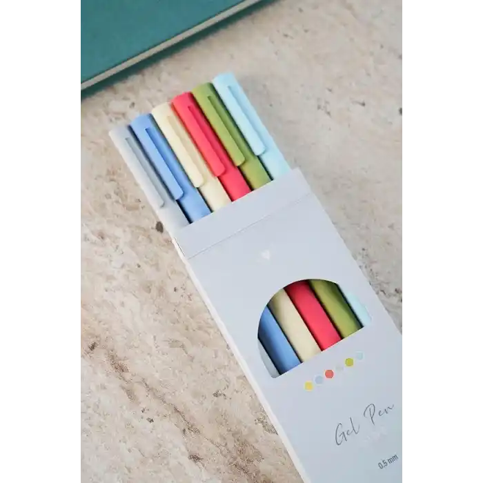 Matt Notebook 0.5 mm 6lı Jel Kalem Seti