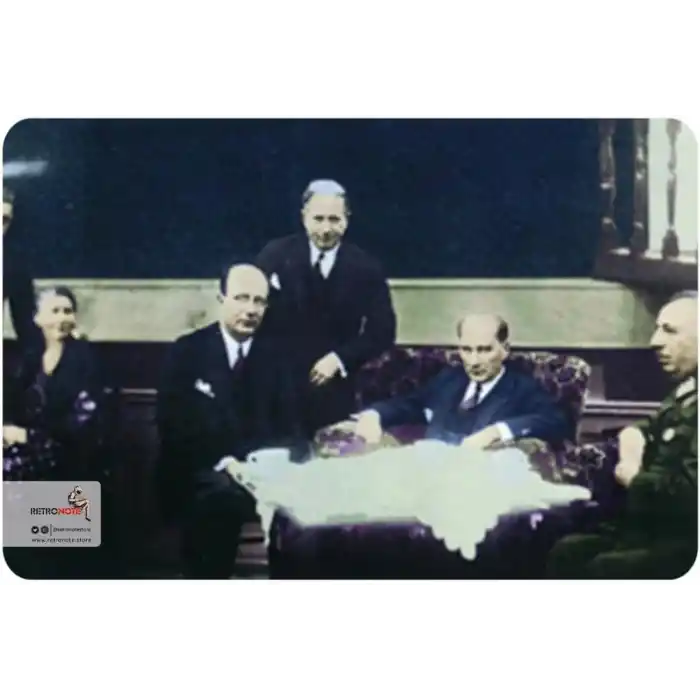 Retronote Atatürk Renklendirilmiş Fotoğraflar Defter Seti 4, Çizgisiz, 64 Sayfa, 10,5x14cm