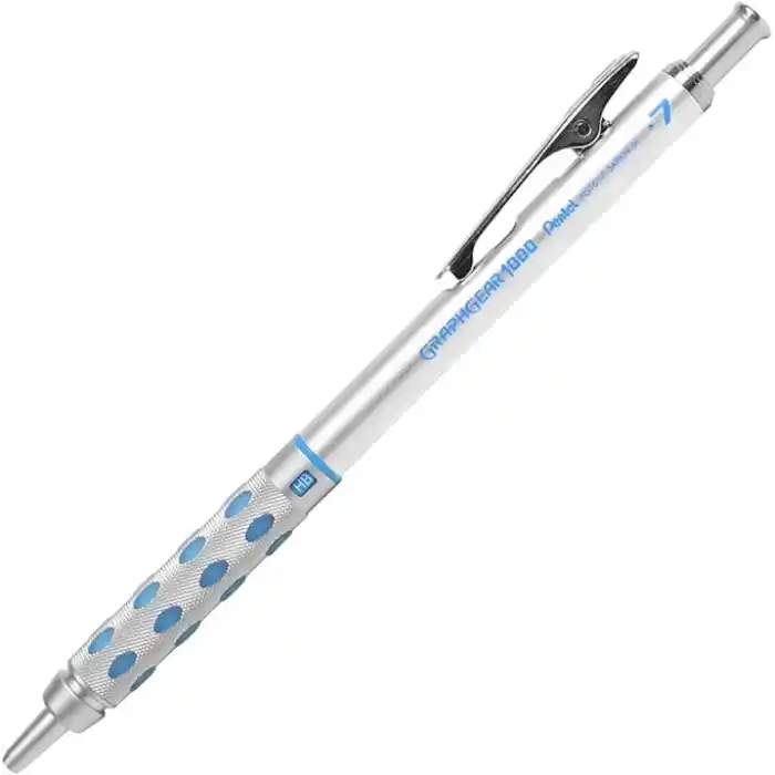 Pentel 0.7 mm - Metal Gövde, Gizli uç, Teknik Çizim ve Yazı İçin Versatil
