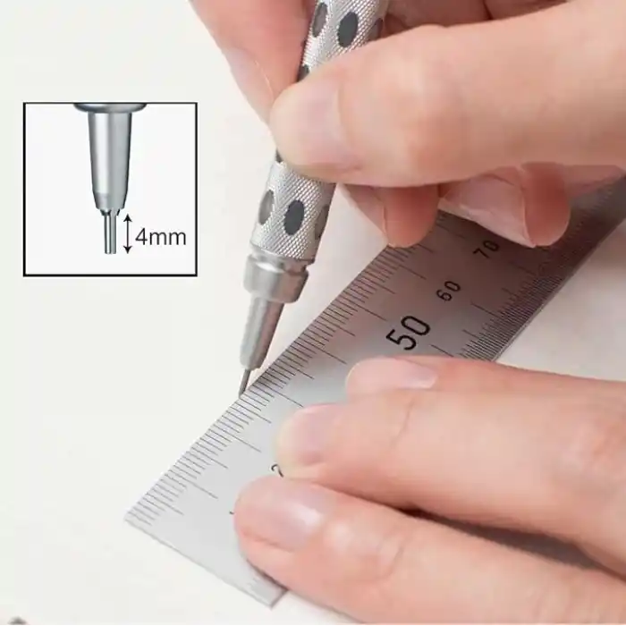 Pentel 0.7 mm - Metal Gövde, Gizli uç, Teknik Çizim ve Yazı İçin Versatil