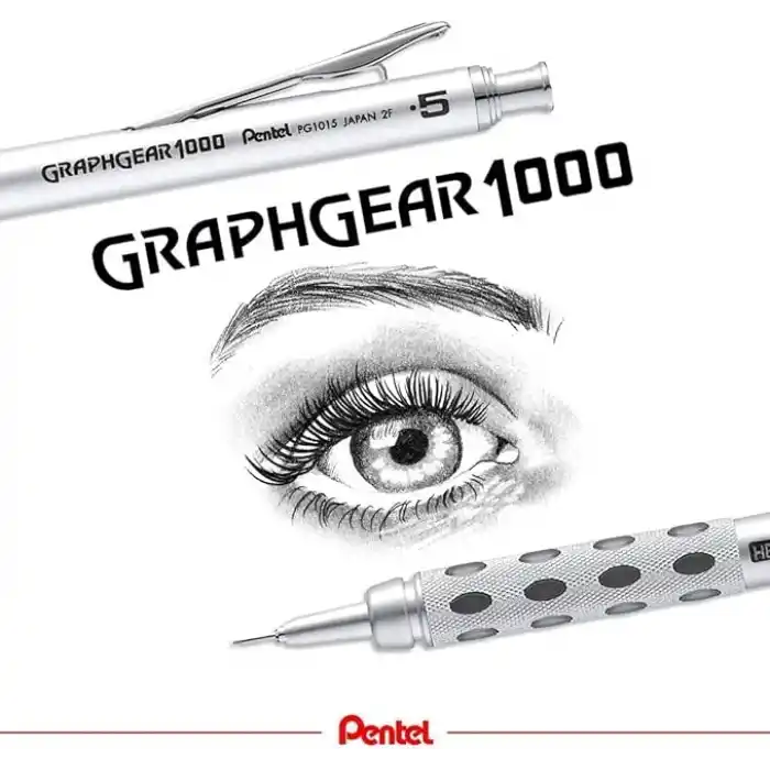 Pentel 0.7 mm - Metal Gövde, Gizli uç, Teknik Çizim ve Yazı İçin Versatil