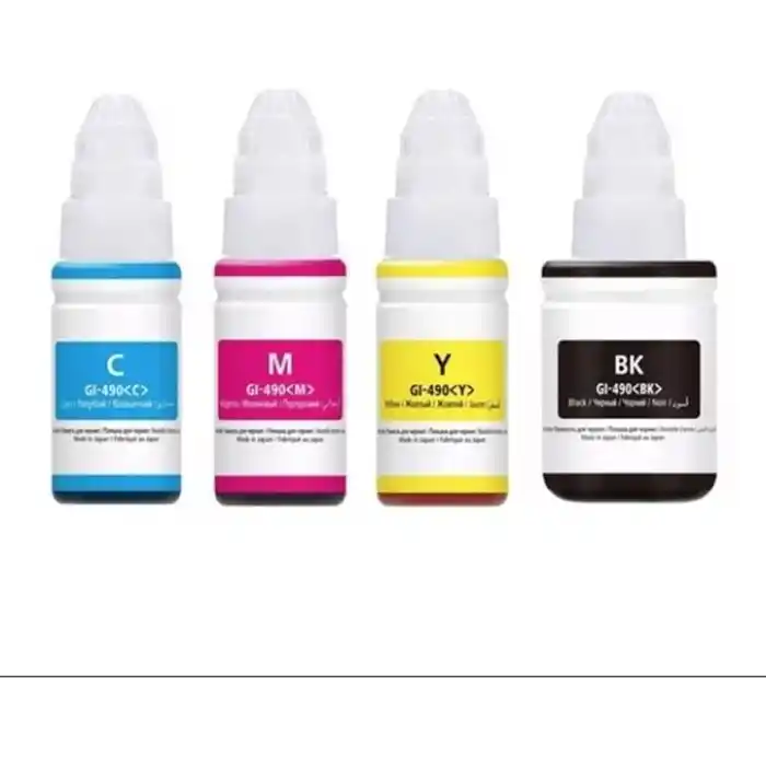 Pixma G1411, G2411, G3411, G4411 Uyumlu GI-490 4 Renk Dolum Mürekkep Set