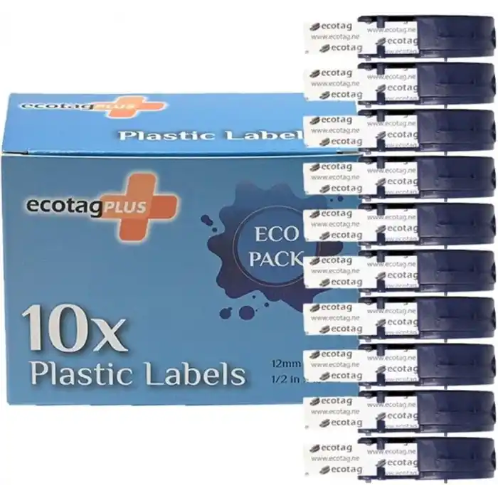 Dymo Letratag Etiket Muadili 12 mm x 4 mt Plastik Sarı 10 lu
