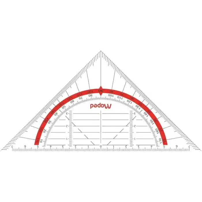 Maped Helit M028600 – gönye Geo-Flex, 16 cm, şeffaf