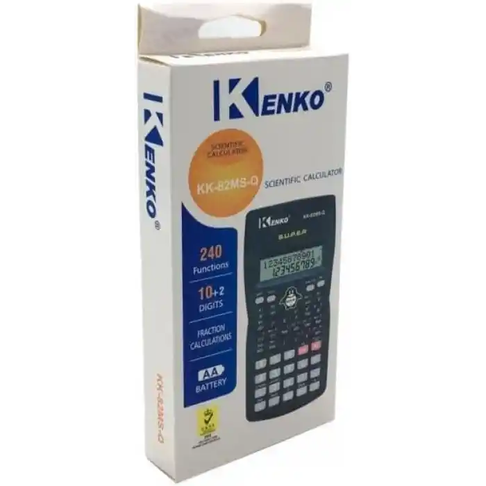 Çift Satırlı 240 Fonksiyon Bilimsel Hesap Makinesi 82MS 12 Hane Öğrenci Mühendis Mimar Makinesi