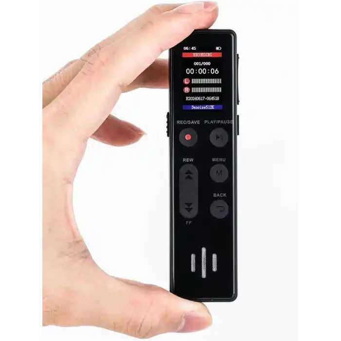 Kingboss Led Ekranlı KB-95 64 GB Ses Kayıt Cihazı,35 Saat Kesintisiz Kayıt, Ses Sensörlü