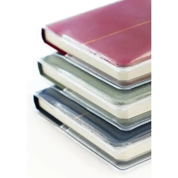 Matt Notebook 9x17 cm Ciltli Ajanda Defter Şeffaf Koruma Kılıfı