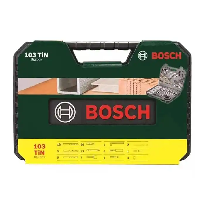 Bosch Professional Accessories 2607017367 Matkap Seti Dahil V-Line Titanium 103-Parça