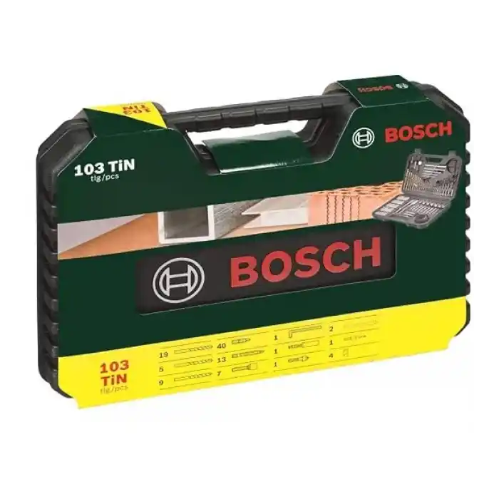 Bosch Professional Accessories 2607017367 Matkap Seti Dahil V-Line Titanium 103-Parça