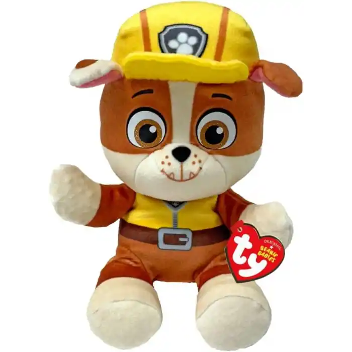 TY Rubble Paw Patrol çocuklar için yumuşak pelüş oyuncak, pelüş oyuncak, koleksiyon parçası, Beanie Babies serisi, standart