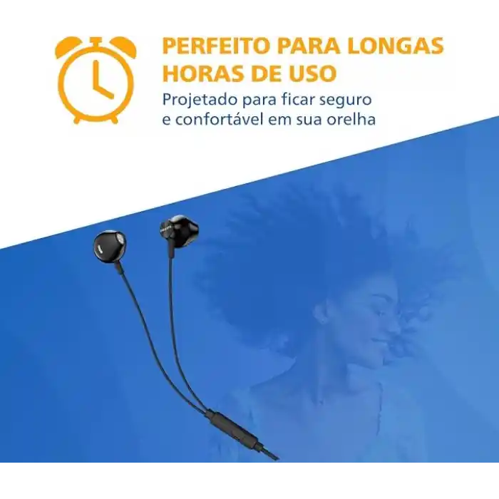 Philips TAUE101BK Mikrofonlu Kulakiçi Kulaklık 3.5mm jack girişli