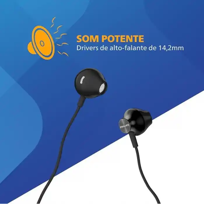 Philips TAUE101BK Mikrofonlu Kulakiçi Kulaklık 3.5mm jack girişli