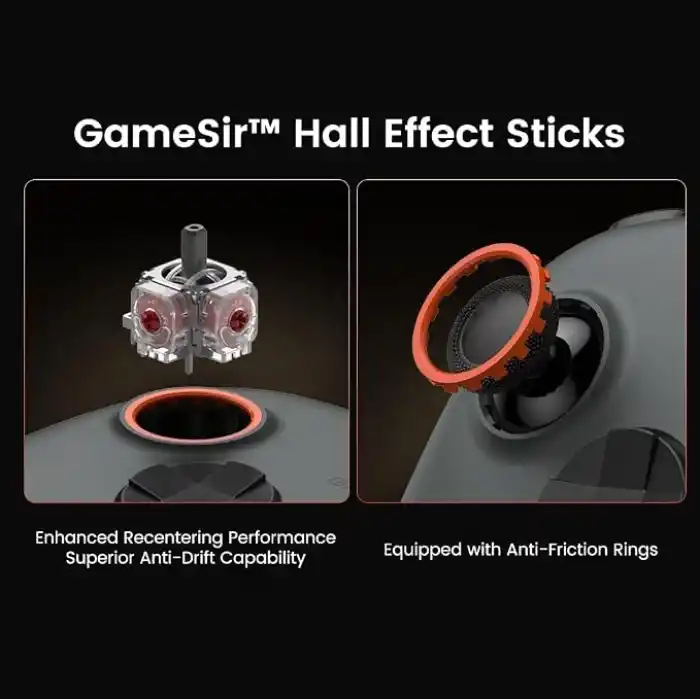 GameSir Nova Lite 2 Kablosuz PC Kontrol Cihazı, Anahtar, Arka Tuşlar için