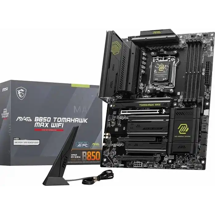 MSI MB MAG B850 TOMAHAWK MAX WIFI AM5 DDR5 8400MHZ(OC) HDMI 4x M.2 USB 10Gbs 5G LAN WI-FI 7 ATX