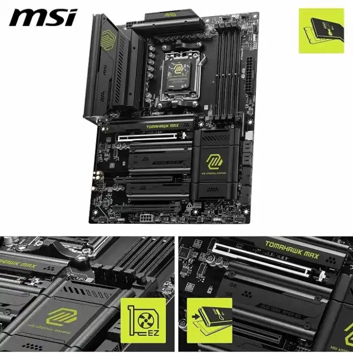 MSI MB MAG B850 TOMAHAWK MAX WIFI AM5 DDR5 8400MHZ(OC) HDMI 4x M.2 USB 10Gbs 5G LAN WI-FI 7 ATX