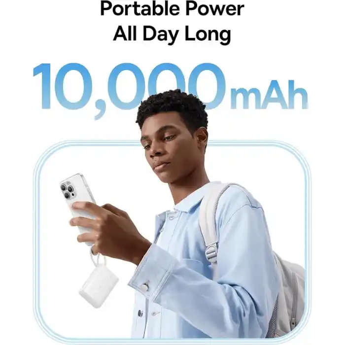 Baseus PicoGo 10.000 mAh 45W Taşınabilir Şarj Cihazı Beyaz