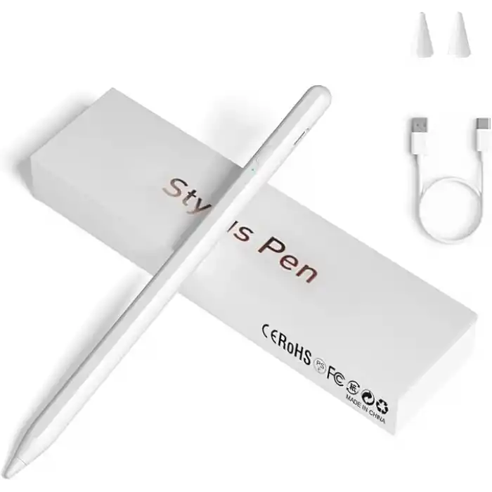JXYHMY Dokunmatik Ekranlar için Stylus Kalemler, Manyetik Adsorpsiyonlu Evrensel İnce Noktalı iPad Kalemi iPhone/iPad/Samsung/Android/Tablet ve Diğer Dokunmatik Ekranlarla Uyumlu (Beyaz)
