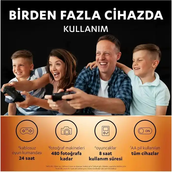 Duracell ŞARJ EDİLEBİLİR AA Kalem Pil (4’li Paket), 2500 mAh