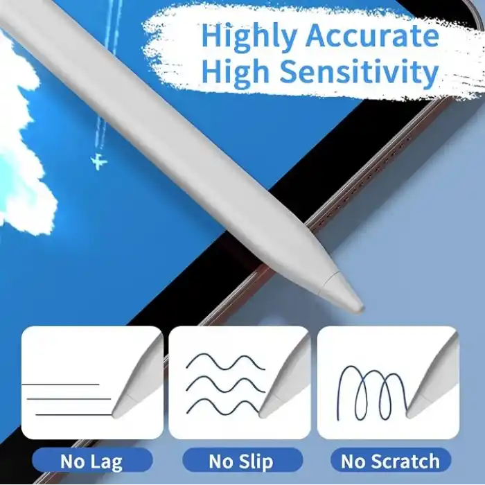 JXYHMY Dokunmatik Ekranlar için Stylus Kalemler, Manyetik Adsorpsiyonlu Evrensel İnce Noktalı iPad Kalemi iPhone/iPad/Samsung/Android/Tablet ve Diğer Dokunmatik Ekranlarla Uyumlu (Beyaz)