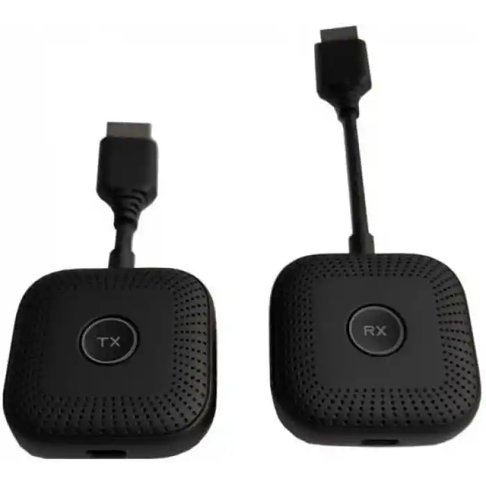 Coverzone Kablosuz HD Görüntü Aktarıcı Seti USB-C TX RX | 1080P 60Hz Tak Çalıştır | Bilgisayar TV Bağlantı Kiti | İnternetsiz Ekran Yansıtma - S1 Type C