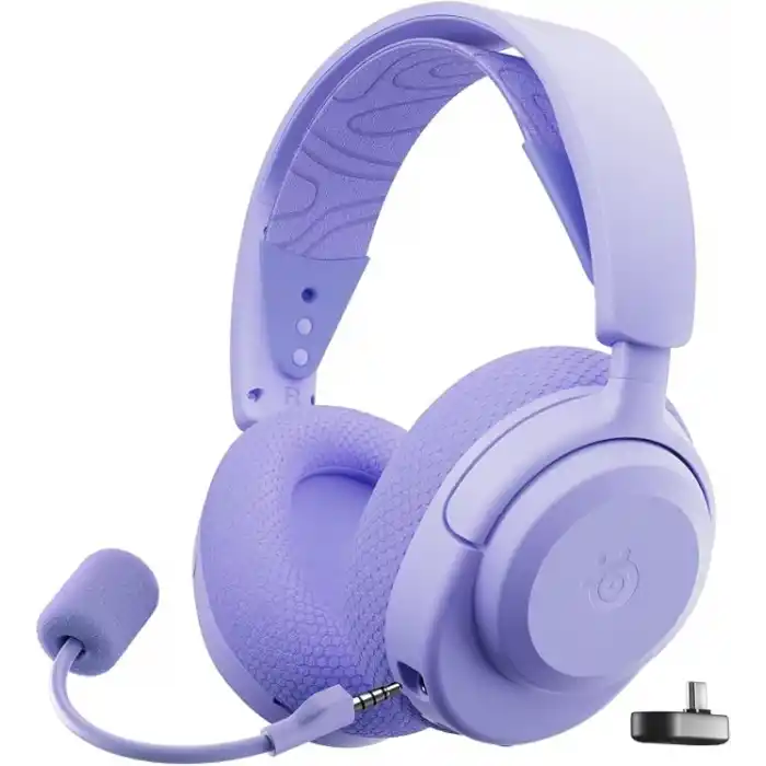 SteelSeries Arctis Nova 3PC Wireless ve Bluetooth Gaming Kulaklık - Lila
