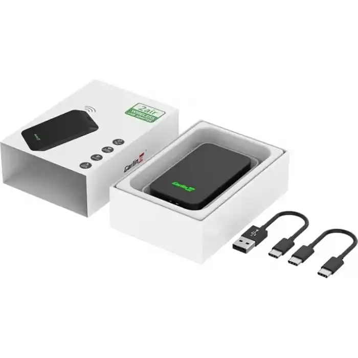 Carlinkit 5.0 CarPlay ve Android Auto Carplay ve Android Autolu otomobiller için kablosuz adaptör (üretim yılı: 2017-2023), sesli asistan, navigasyon, müzik