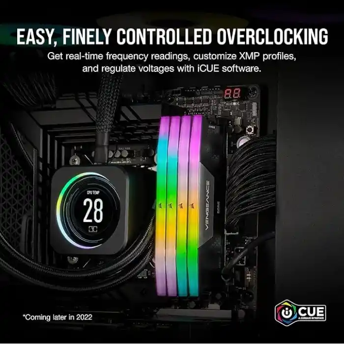 CORSAIR Vengeance RGB DDR5 RAM 48 GB (2 x 24 GB) 6000 MHz CL36 Intel XMP iCUE Uyumlu Bilgisayar Belleği - Siyah (CMH48GX5M2E6000C36)