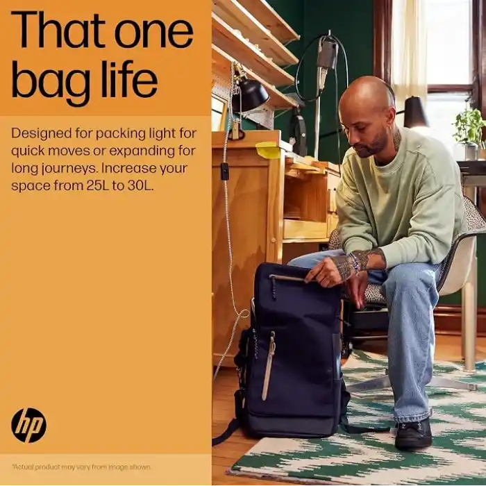 HP Travel 25 Litre 15,6 Demir Grisi Dizüstü Bilgisayar Sırt Çantası (6B8U4AA)