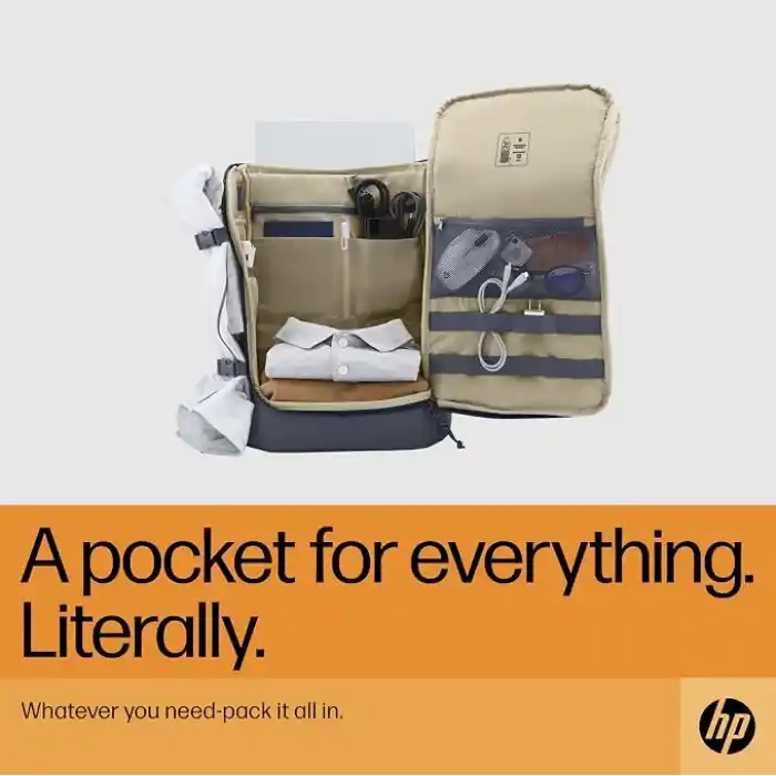 HP Travel 25 Litre 15,6 Demir Grisi Dizüstü Bilgisayar Sırt Çantası (6B8U4AA)