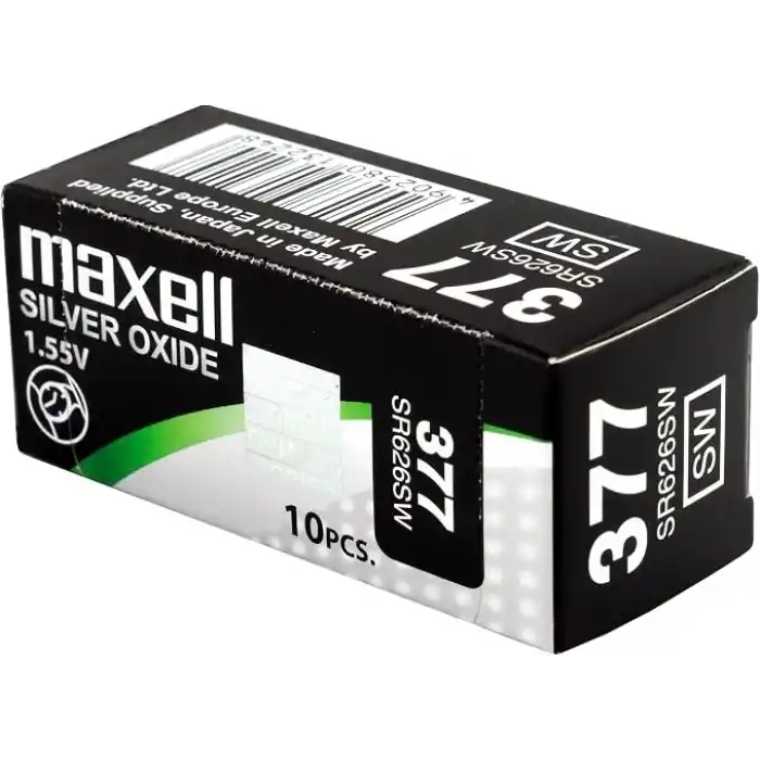 Maxell Sılver Oxide 377 SR626SW Pil 10lu Paket