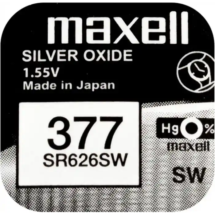 Maxell Sılver Oxide 377 SR626SW Pil 10lu Paket