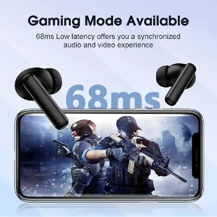 QCY T13 Anc 4 Mikrofon Bluetooth 5.3 Kablosuz Kulaklık Siyah Aktif Gürültü Engelleyici