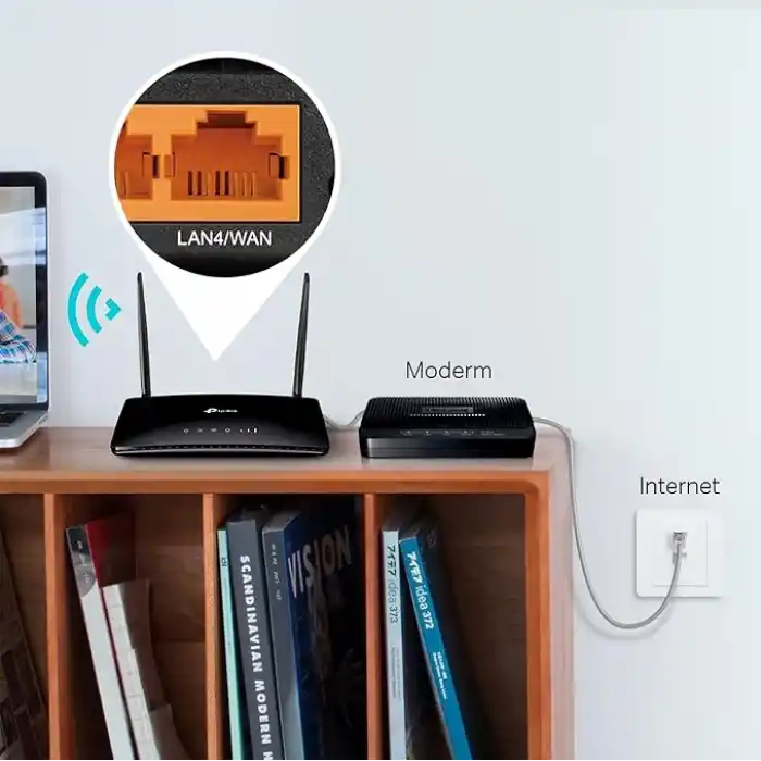 TP-Link TL-MR6400, N300 Mbps Kablosuz 4G LTE Router, 4G/3G SIM Yuvası, Yapılandırma Gerektirmez, Konuk Ağı ve Ebeveyn Kontrolü Desteği