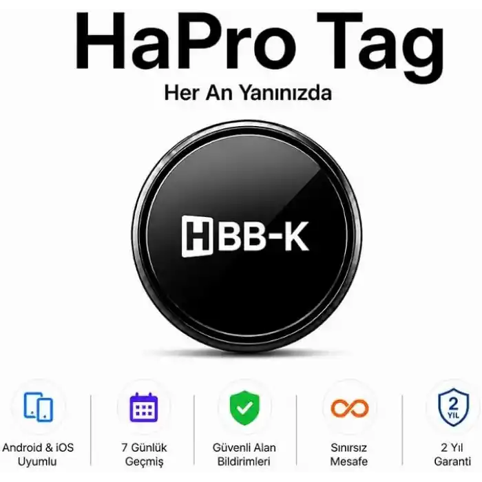 HBB-K HaPro Tag Android ve İOS Uyumlu Takip Cihazı