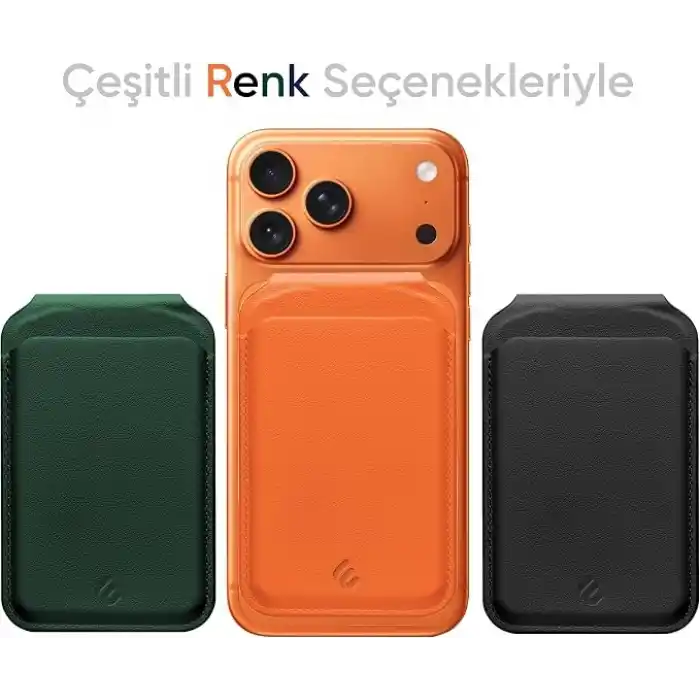 Minesk iPhone için Magsafe ile Uyumlu 2’si 1 Arada Cüzdan ve Stand Manyetik Kartlık Yenilenmiş V2 Güçlü Mıktanıs ile Süper Yapışma ve Sağlam Tutuş (Siyah, Stand)