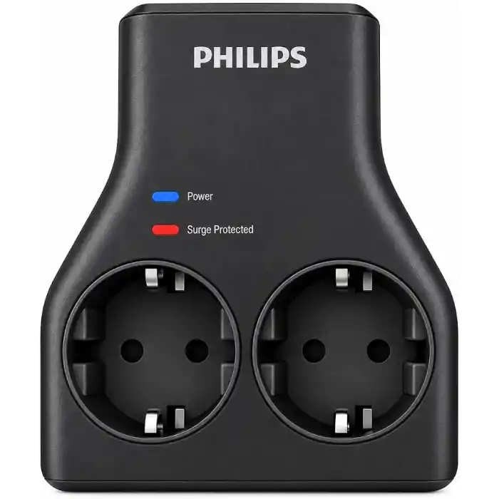 Philips CHP7022B/62 İkili Akım Korumalı Priz 1140J Aşırı Gerilim Koruma