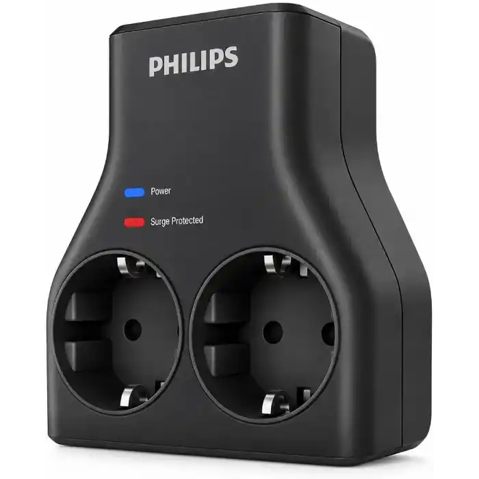 Philips CHP7022B/62 İkili Akım Korumalı Priz 1140J Aşırı Gerilim Koruma