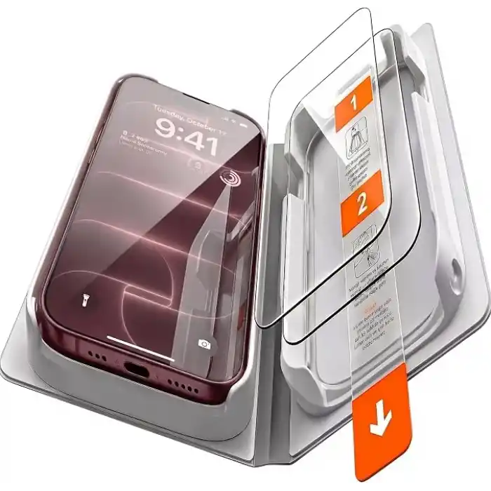 Minesk - Ultra GLASS - 2 ADET - 18 PRO için Kusursuz Hizalama ve Kolay Kurulum Gerçek 9H Temperli Cam Ekran Koruyucu Kırılmaz Cam (18 Pro)