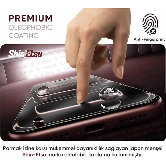 Minesk - Ultra GLASS - 2 ADET - 18 PRO için Kusursuz Hizalama ve Kolay Kurulum Gerçek 9H Temperli Cam Ekran Koruyucu Kırılmaz Cam (18 Pro)