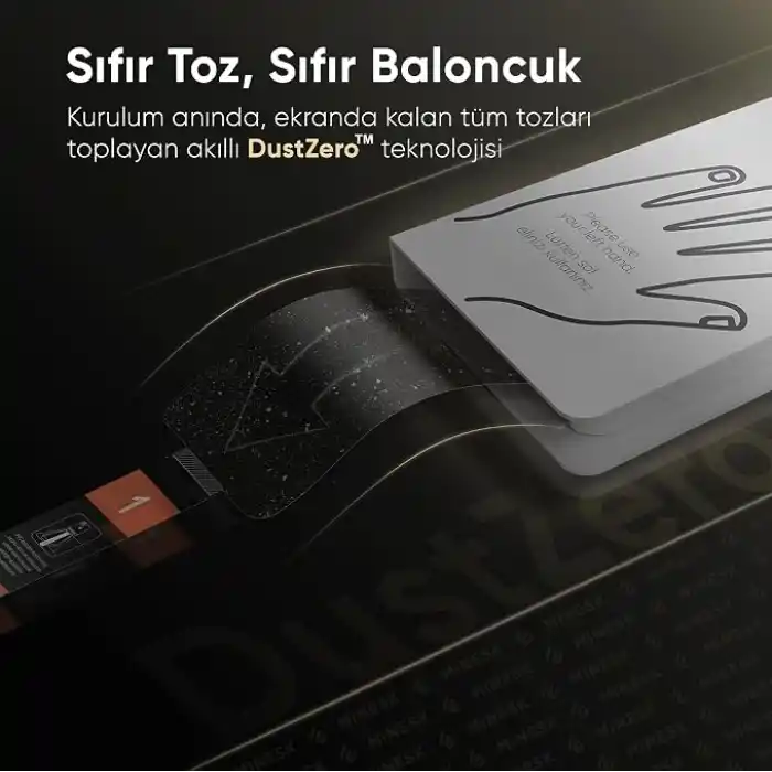 Minesk - Ultra GLASS - 2 ADET - 18 PRO için Kusursuz Hizalama ve Kolay Kurulum Gerçek 9H Temperli Cam Ekran Koruyucu Kırılmaz Cam (18 Pro)