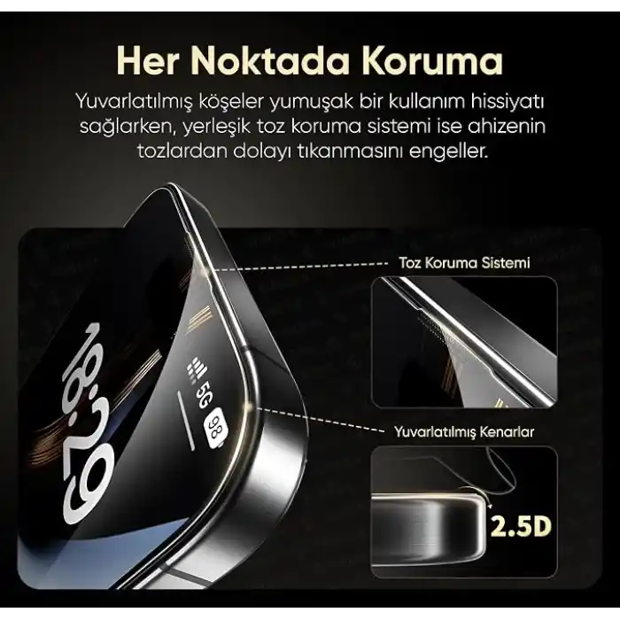Minesk - Ultra GLASS - 2 ADET - 18 PRO için Kusursuz Hizalama ve Kolay Kurulum Gerçek 9H Temperli Cam Ekran Koruyucu Kırılmaz Cam (18 Pro)