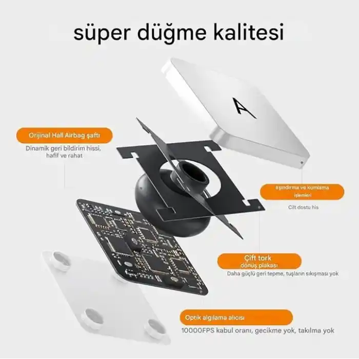 UnDePlus iPad Air 11inç M4/M3/M2 Air 4/5.Nesil 10.9 Klavyeli ile uyumlu Kılıf Magic Keyboard Touchpad Aydınlatmalı Klavye 2026-2024