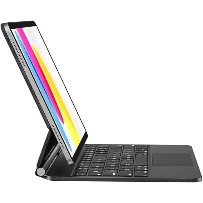 UnDePlus iPad Air 11inç M4/M3/M2 Air 4/5.Nesil 10.9 Klavyeli ile uyumlu Kılıf Magic Keyboard Touchpad Aydınlatmalı Klavye 2026-2024