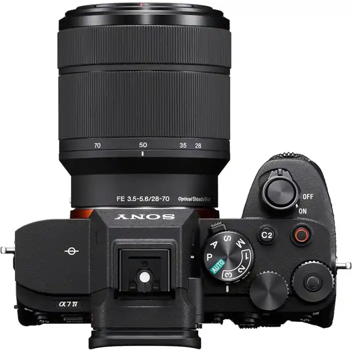 Sony Alpha 7 IV tam format sistem kamerası, 28 – 70 mm objektifli, 33 MP, gerçek zamanlı otomatik odaklama, 10 B/s, 4K 60p video, dokunmatik ekran, fotoğraf ve film için profesyonel özellikler