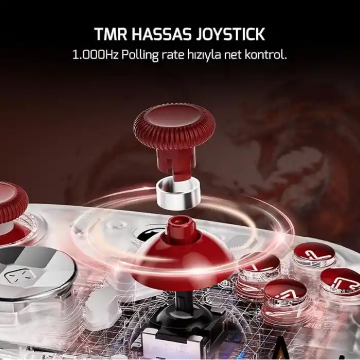 GamePower Asura Kablosuz Beyaz Gamepad (2.4G, Bluetooth, Kablolu) (PC Uyumlu & Taşıma Çantası Hediyeli)