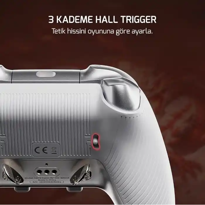 GamePower Asura Kablosuz Beyaz Gamepad (2.4G, Bluetooth, Kablolu) (PC Uyumlu & Taşıma Çantası Hediyeli)