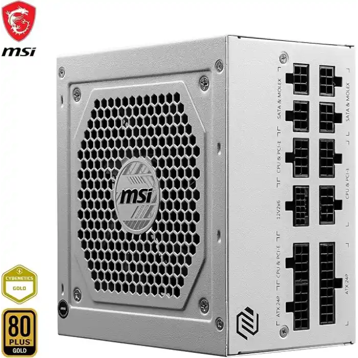 MSI MAG A850GL White 850W 80 Plus Gold 120mm Power Supply