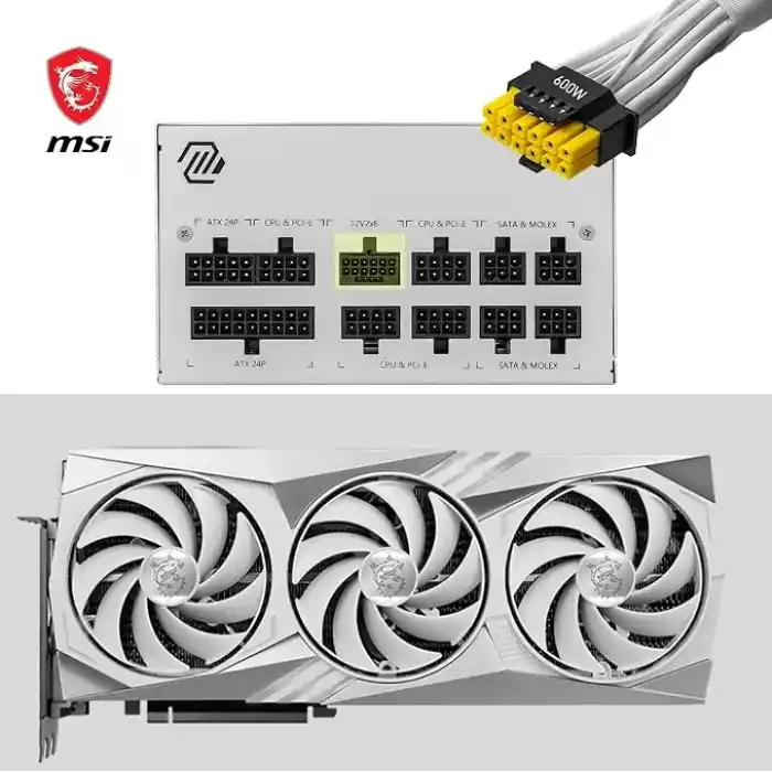 MSI MAG A850GL White 850W 80 Plus Gold 120mm Power Supply